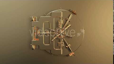 Gold Bank Vault Safe Door Opening | Motion Graphics - Envato elements