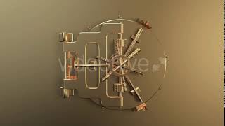 Gold Bank Vault Safe Door Opening | Motion Graphics - Envato elements