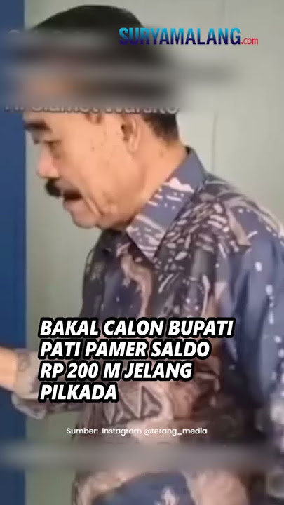 VIRAL! Bakal Calon Bupati Pati Slamet Warsito PAMER Saldo Rp 200 Miliar di ATM, Warganet: Kok Minus?