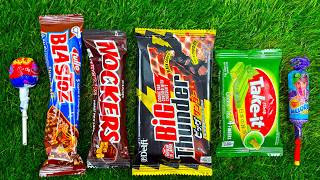Satisfying video Asmr lollipops candy and chocolate gummy candy opening video