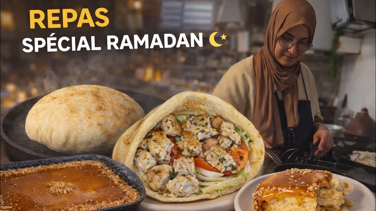 BATBOUT bien gonflé 🫓 (Parfait pour sandwichs !) + Gâteau crème | Iftar Ramadan 