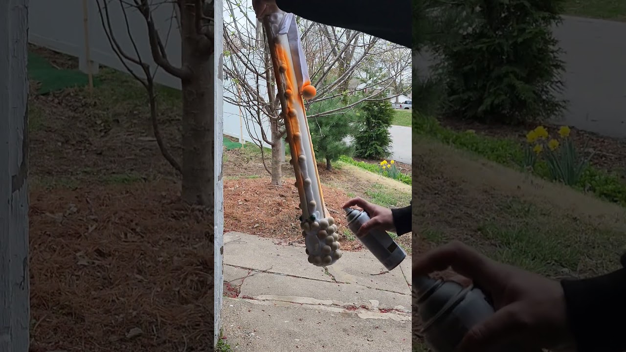 Painting a very Strange Flute Gold 