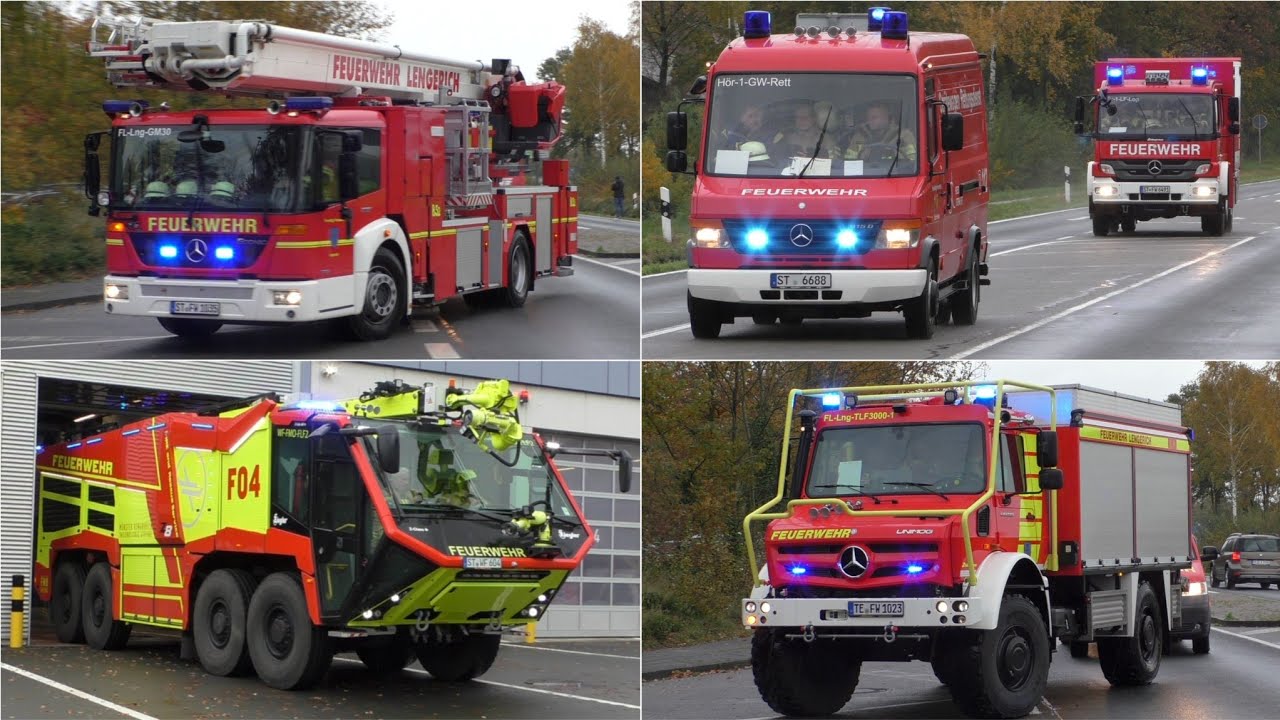 [ICAO-ALAM/FMO 3] Einsatzfahrten Flughafenfeuerwehr FMO + Feuerwehr & Rettungsdienst Kreis Steinfurt
