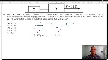 2.3-22 Tension Between Two Blocks in an Accelerating System