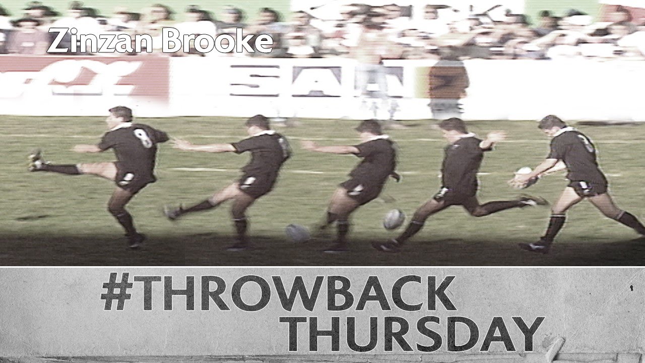 Zinzan Brooke's slots enormous drop goal