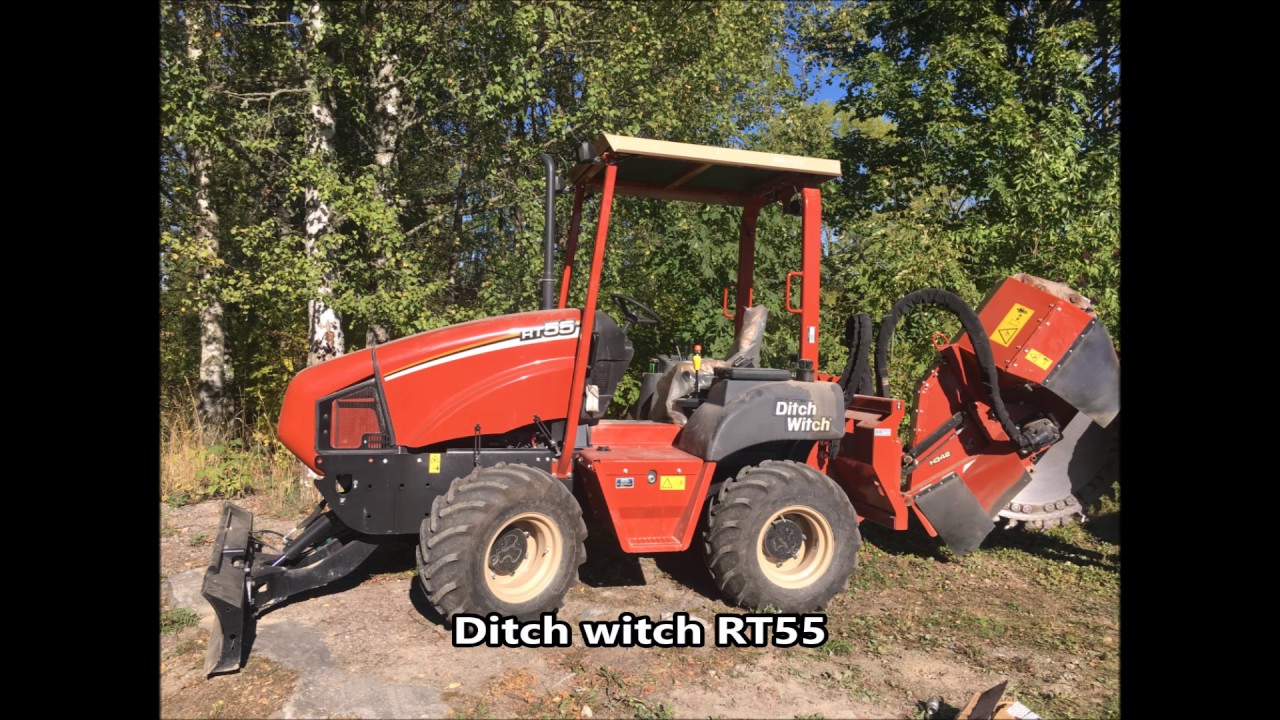 FOR SALE Ditch Witch RT55 micro trenching machine YouTube