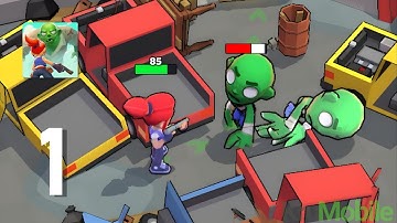 Zombie Hero: Idle RPG - Gameplay Walkthrough Part 1 - Scrapyard (Android, IOS)