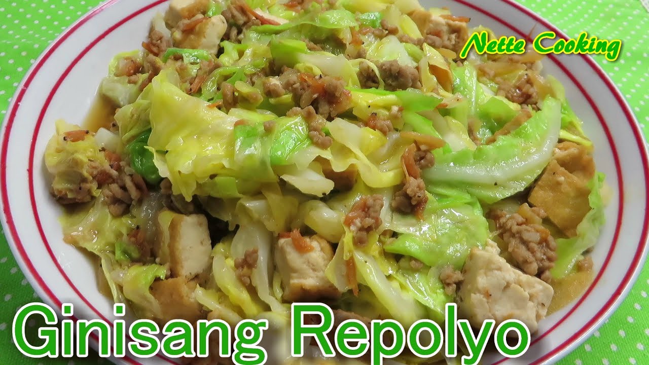 Ginisang Repolyo (sauteed cabbage 2) YouTube