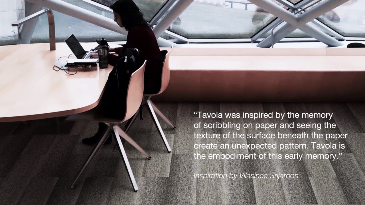 Tavola collection - Above Left carpet tiles - YouTube