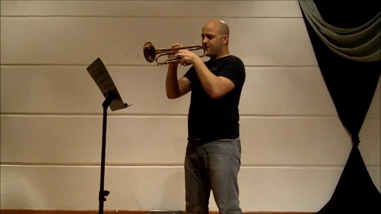 Trompeta Fides modelo Luis Aquino. Fides trumpet, Luis Aquino model.