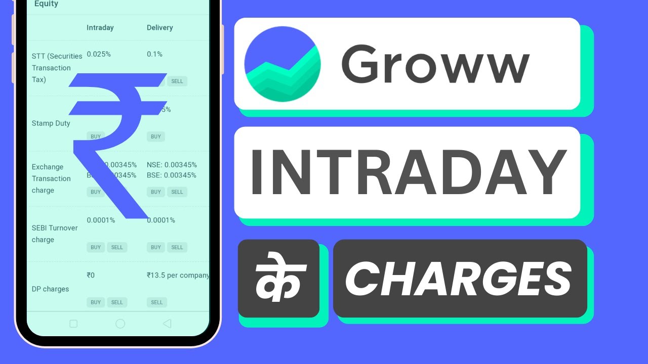 Groww App Intraday Trading Charges Groww App me Charge Kitna Hota Hai