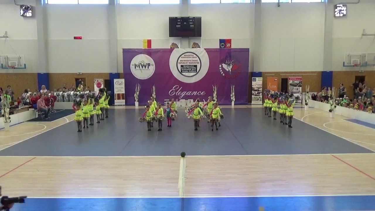 POM-POM děti A-team 6; Region Cup MČR mažoretek 1.4.2017 Hradec Králové
