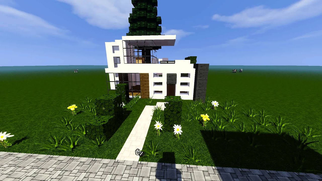Moderne kleine villa in minecraft youtube