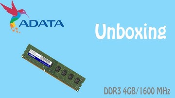 [4K/60FPS] Unboxing ADATA 4GB DDR3 1600MHz RAM