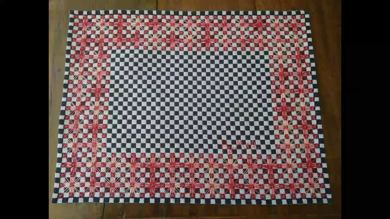 Bordados em tecido xadrez - Ana Maria Ronchel - 05/06/2018 