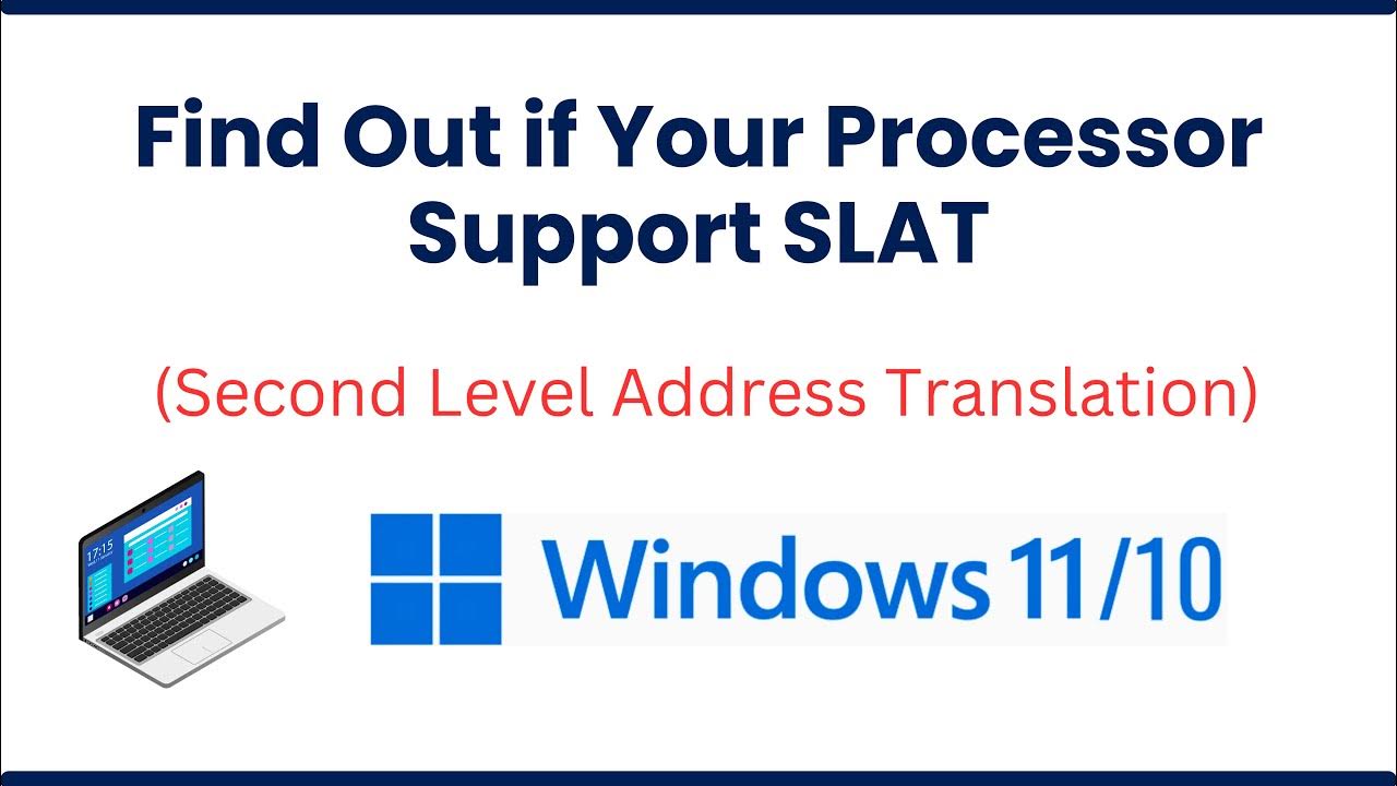 Find Out if Your Processor Support (Second Level Address Translation