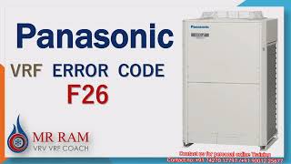 Panasonic VRF Error code F26(English)