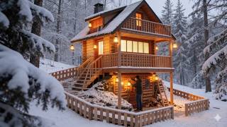 Man Builds INCREDIBLE Two-Story Wooden Home Using ONLY Hand Skills