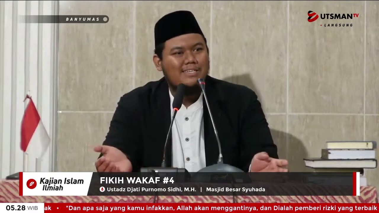 ⁣LIVE Fikih Wakaf Bag. 4 - Ust. Djati Purnomo Sidhi, M.H.