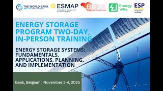 Energy Storage Program Academy - ESP Training, Day 1 (PART 1)