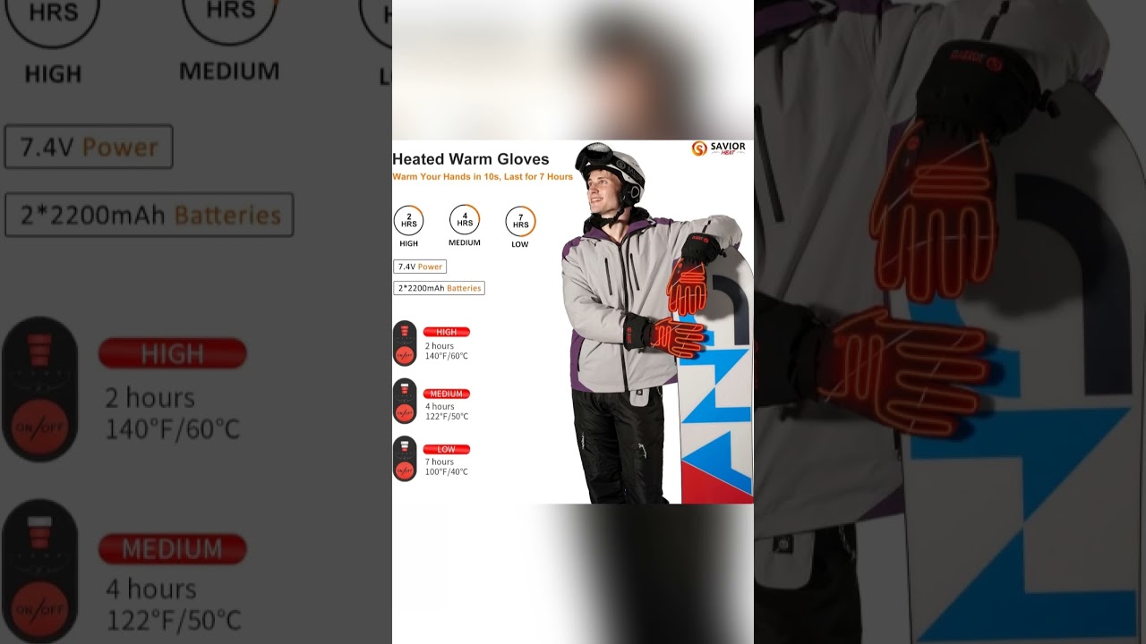 Heated Lambskin Gloves Collection Edition Outdoor Warmth