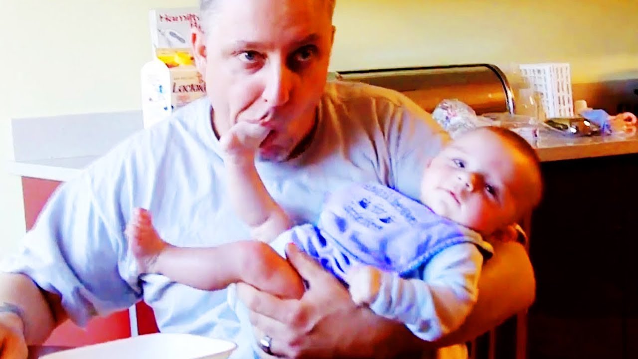Funny Daddy Takes Care Of Baby DESIRE FUN YouTube