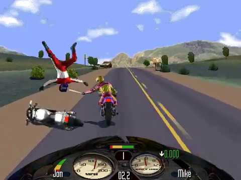 Road Rash PC 1995   Big Game Mode All Levels
