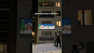 Animated Pixel Christmas Lights 🎄✨ Turn Your Balcony Into a Giant Screen
