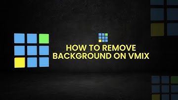 How to remove green background on vMix