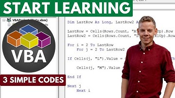 Learn VBA in 1 Minute: 3 Beginner Codes!
