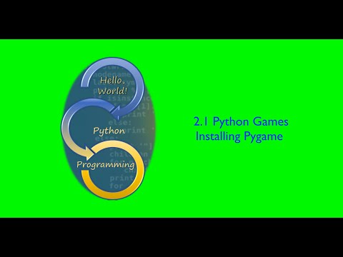 Python Games 1 - Installing Pygame - Paul Mahon