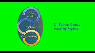 Python Games 1 - Installing Pygame - Paul Mahon