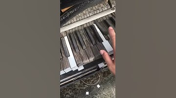 廃墟にあったグランドピアノ