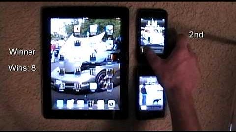 iPod Touch 4g iOS 5 vs iPad 2 (3G) iOS 4 vs iPod Touch 2g iOS 3