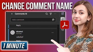 How to Change the Name on Your Adobe Acrobat Comments All