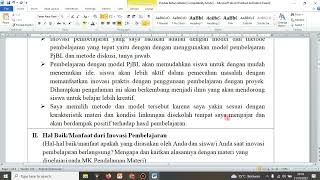 CARA MENGERJAKAN LK-2 Jurnal Refleksi PPL PPG Daljab