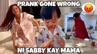 PRANK GONE WRONG 😭 NI SABBY KAY MAMAY😡😡 #jazz #sabbyandsophia #yaji #calyx #yabby 