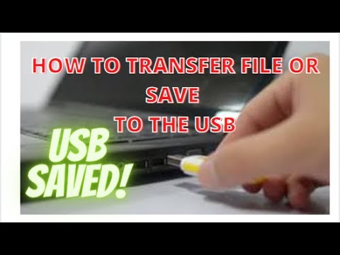 HOW TO SAVE FILE IN THE USB - PAANO MAG SAVE NG FILE SA USB | PINOYTUTORIAL