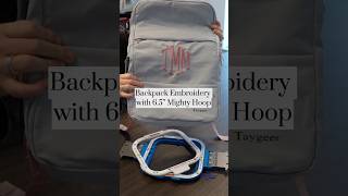 How to Hoop a Backpack for Embroidery with Magnetic Mighty Hoops