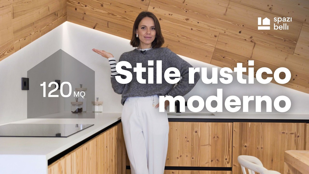 Attico in montagna dallo stile rustico moderno | 120 mq