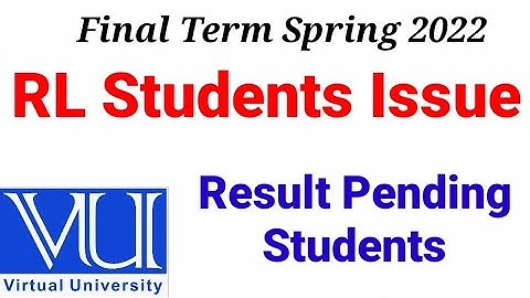 D grade students fail or pass in vu final term result spring 2022