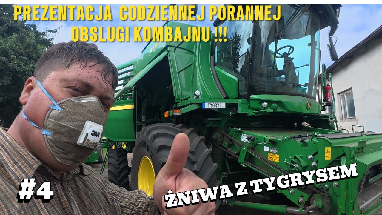 PREZENTACJA CODZIENNEJ PORANNEJ OBSLUGI KOMBAJNU NA PRZYKŁADZIE JOHN DEERE T670 I!!!