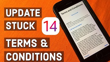 iOS 14 Update stuck on Terms and Conditions on iPhone and iPad  I iOS 14 update not downloading