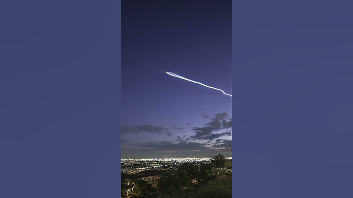 Last Night’s Falcon 9 rocket launch seen over Long Beach, California! #timelapse #rocket #spacex