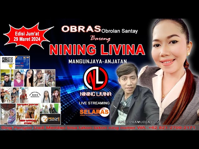 Live OBRAS (Obrolan Santay) Bareng NINING LIVINA | Jum'at, 29 Maret 2024 class=