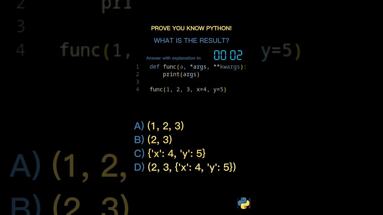 Python coding quiz to ace your interview!!