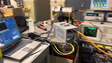 Checking speed stability on a 4R Blockhead air bearing spindle