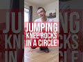 How To Do Jumping Knee Rocks In A Circle #shorts