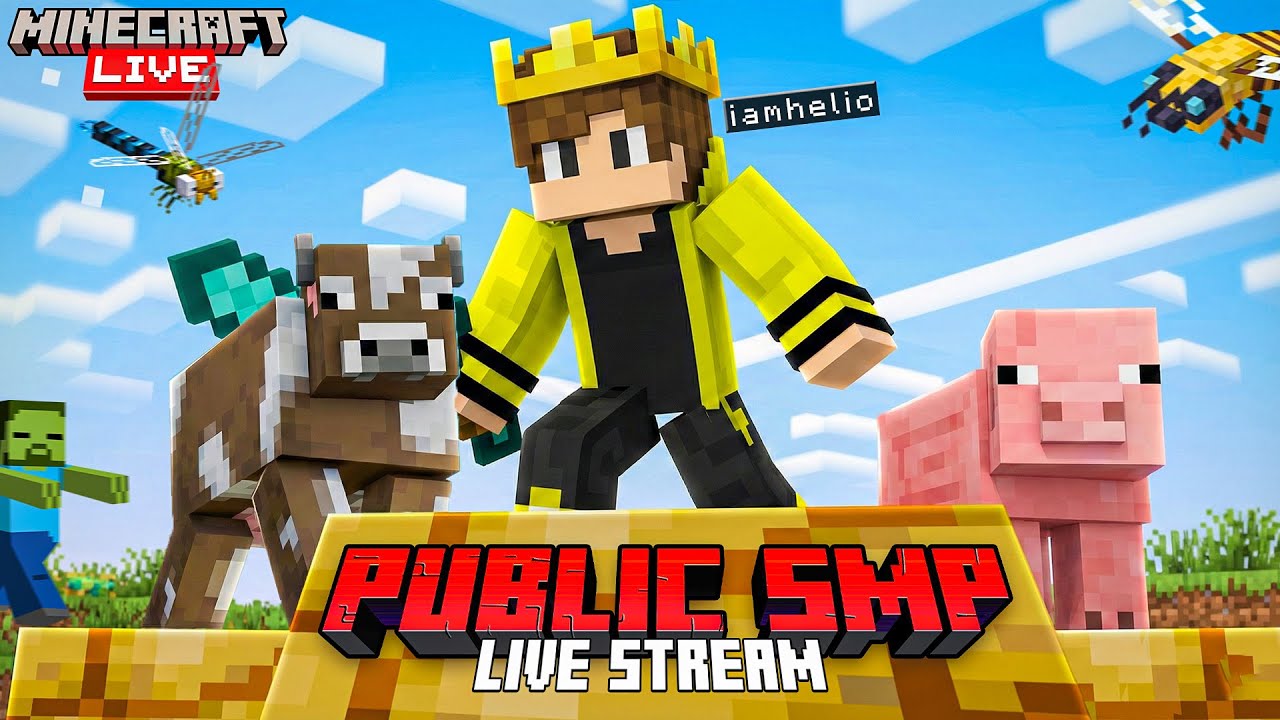 MINECRAFT PUBLIC SMP LIVESTREAM// #minecraft #gaming #minecraftlive #minecraftgameplay #memes #mcpe