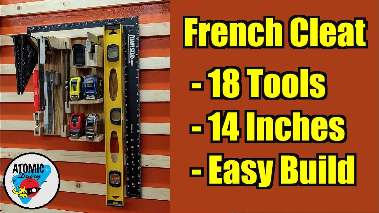 French Cleat Ruler/Level/Etc Holder YouTube